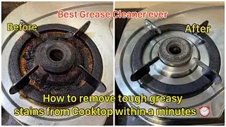 How to remove tough grease stains from kitchen & gas cooktop easily || vooki kitchen cleaner spray