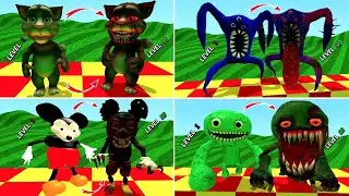 EVERYTHING TURNED INTO MONSTERS : JUMBO JOSH, MICKEY MOUSE, TALKING TOM CAT, NABNAB in Garry's Mod!
