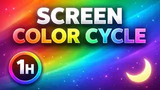 Screen Color Cycle &ndash; Slow Ambient Transition &ndash; 1 Hour (Relaxing)