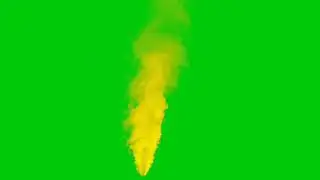 Green screen effect asap kuning
