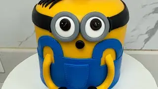Minions cake decorating ideas #viral #trending #shorts #cake #birthdaycake #minions #fondantcake 