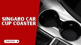 SINGARO Car Cup Coaster (4-Pack) &ndash; Universal Silicone Cup Holder Inserts