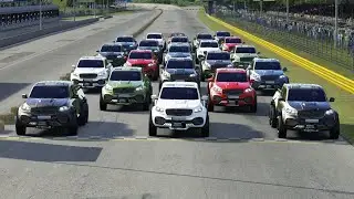 Audi RS Q8 vs Mercedes-Benz X-Class Carlex EXY Monster X 6X6 at Monza Full Course