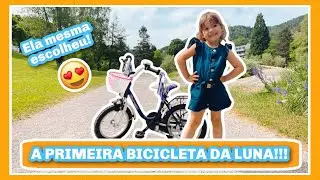 LUNA GANHOU A PRIMEIRA BICICLETA!!!