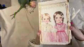 Shabby Chic Dollhouse Junk Journal  240 Pages of Lace, Glitter & Charms