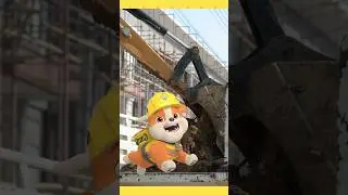 it's time for some excavator action with Rubble! #shorts