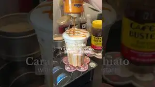 easy caramel macchiato with cold foam