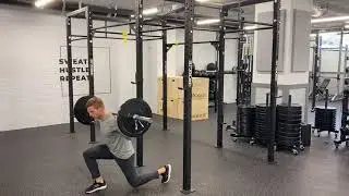 Barbell Reverse Lunge + Back Squat Complex