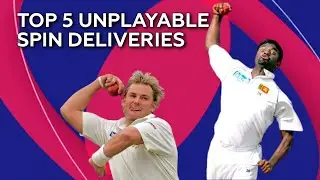 Top 5 Unplayable Spin Deliveries ☠️ In Cricket History 🏏 