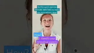 MSCA 2023: Do THIS exercise BEFORE writing to clarify your innovations and MAXIMIZE  your impact!