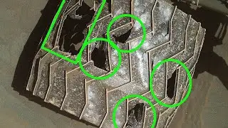 NASA Mars Rover Wheels Damages with Big holes and Cracks.Latest Mars Photos in 4K.