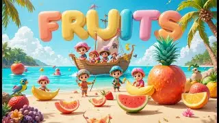 Pirate Fruits Song for Kids | Learn Fruits with Fun Pirate Rhymes & Music | Nursery Rhymes
