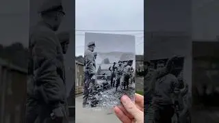 SURRENDER AT STOUMONT THEN& NOW #thenandnow #battleofthebulge #ww2wayfinder