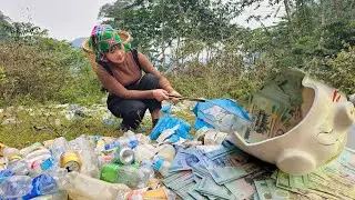 Single mother collects scrap metal to earn extra income - Welcomes two newborn goat kids.