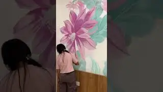 Mural bunga #muralbali #balimuralid #muralbali #jasamuralbali #fuji #cute