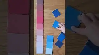 diy montessory color shades learning game for kid/игра Монтессори изучение оттенков цветов для детей