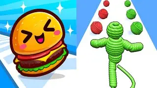 Rope Man VS Food Run 3D MAX Levels unlocked Speed Run Android iOS Trending GamePlay