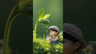 Успокаивающие капли листьев Water 4 #asmr #расслабление #образование #развлечение #fyp #природа