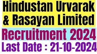 HURL Diploma & Graduate Engineer Trainee Recruitment 2024 Online Form.