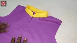 How to Make Round Collar Neck Cutting and Stitching
