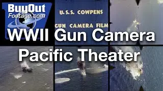 WWII Gun Camera Footage - Pacific Theater Archival Stock Footage