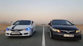 Honda Civic Reborn Race | Black Vs White Reborn