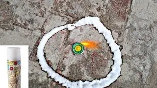 Snow spray के बीच में रख दी चकरी तो यह हो गया 🤫Crazy xyz Mr indain hacker Yash ke Experiment king
