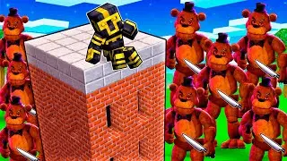 CONSTRUYE para SOBREVIVIR a FREDDY FNAF en MINECRAFT 😱