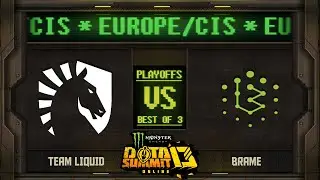 Liquid vs Brame Game 1 - Monster Energy Dota Summit 13 EU/CIS: Quarterfinals - Zyori & Trent