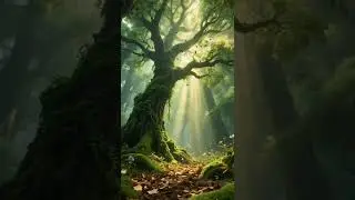Sunlight Through the Forest &ndash; A Peaceful Escape 🍂 #nature #FantasyForest #MagicalNature