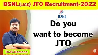 BSNL (LICE)JTO RECUREMENT2022 |BSNL JTO |BSNL (LICE)JTO NOTIFICATION-2022 |BSNL JTO ONLINE CLASSESS
