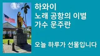 Kang Giljung 오늘 하루가 선물입니다 문주란 영상 음악 공항의 이별 하와이 