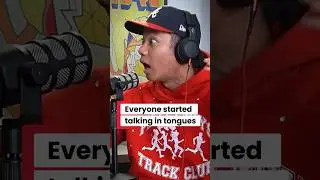 Everyone started talking in tongues 😳 #jumpersjump #podcastclips #church
