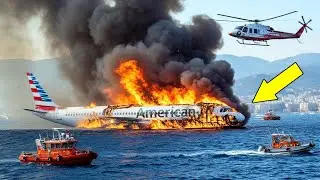 Emergency Landing On Beach(A380 Engine Failure) Plane Crash Movie GTA-5
