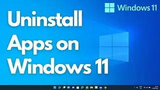 How to UNINSTALL an APP on windows 11