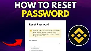 Как сбросить пароль от своего аккаунта Binance | 2026