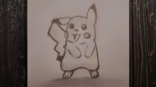 Pikachu Drawing for Kids | Simple & Cute 🥰 |pokemon art 