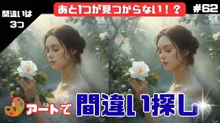【間違い探し】知的な脳トレ時間｜アートで楽しむ間違い探し＃62