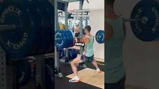 140kg Hang Power Clean (2x Body Weight)🔥 #powerclean #strength #sprinter #100m #powerful #athlete