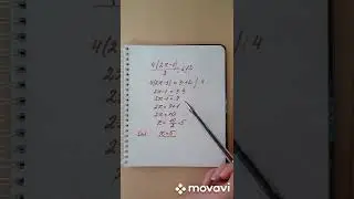 Решаем линейные уравнения с дробным коэффициентом.ОГЭ.