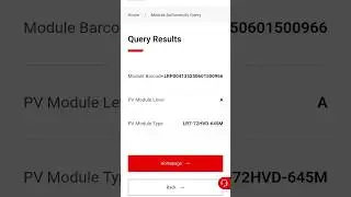 Method to check/Verify module authenticity of Longi BF Himo X10 Solar Panels