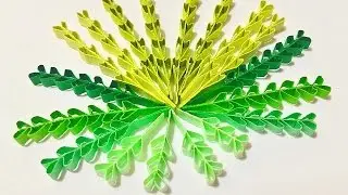Heart shape quilling leaves tutorial