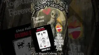 Be My Scary Valentine! A Gothic Style Voodoo Doll Coloring Book...
