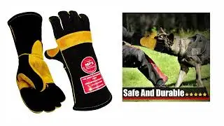 Heat Resistant Leather Welding Gloves | MPS GLOVES | Animal Handling Gloves | Fire resistant |