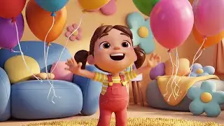 Seven Little Toy Balloons Bounce Bounce B | Nursery Rhymes for Kids & Baby Songs