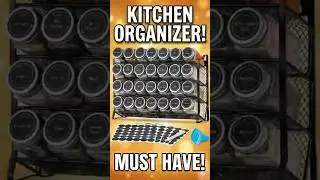 Best Amazon Kitchen Find 2026! 🏠 Spice Jar Organizer Set #kitchenhacks #organization