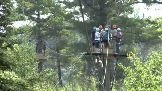 Zip line at Gunflint Lodge