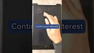 Continuous Interest #math #maths #finance #business #mathematics