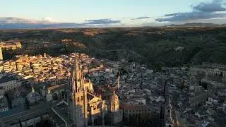 Toledo Spain Aerial View