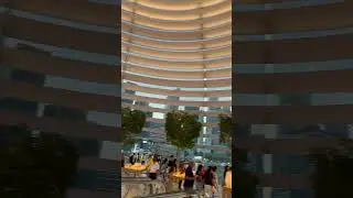 Inside of the first floating Apple store on the waters of Marina Bay in Singapore #singapore